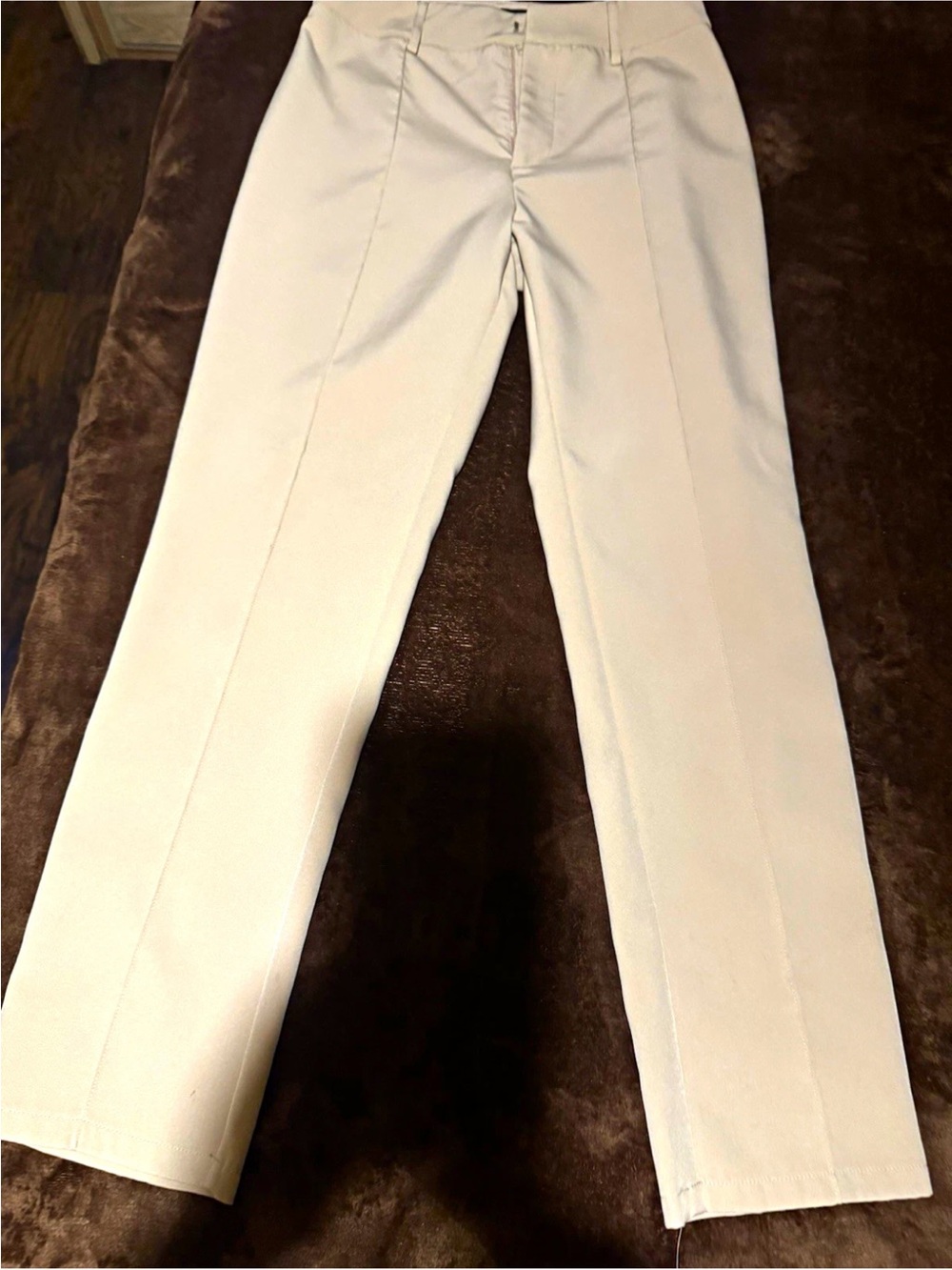 Women’s straight Dress Pants in Light Beige